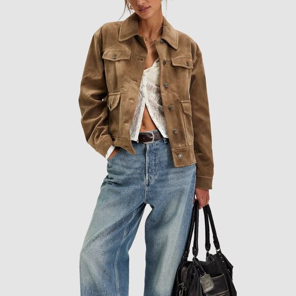 NEW Free People Night Ranch Vegan Jacket | Large - Picture 1 of 14